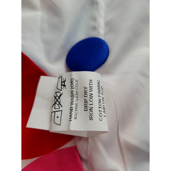 Wayward Fancies eShakti M 8 White Open Coat Large Colorful Polka Dots Pockets - Picture 12 of 14